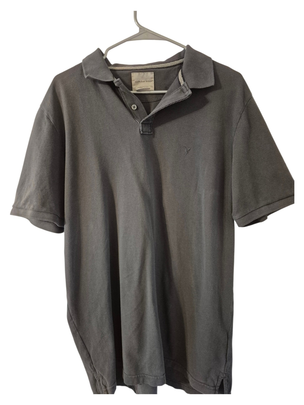 American Eagle Outfitters Dark Gray Polo Shirt Large Mens